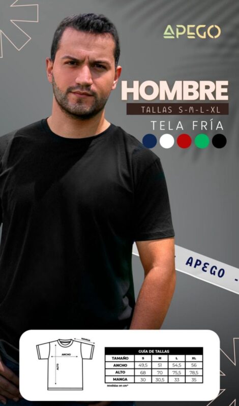 Camiseta de Hombre 180 Gramos