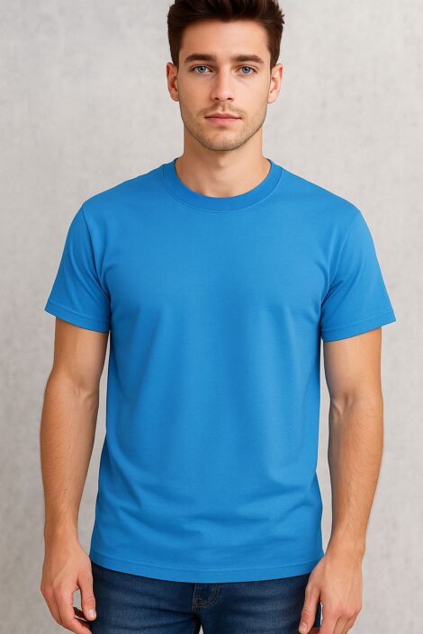 CAMISETA HOMBRE 200 GRAMOS CUELLO RIB